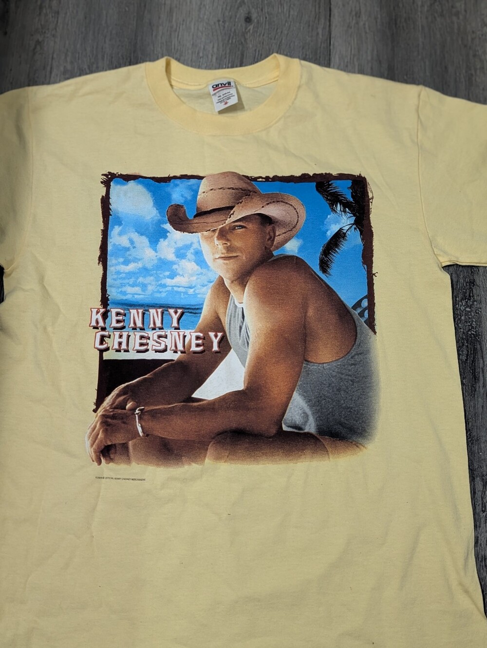 Anvil Yellow Kenny Chesney Graphic Tee